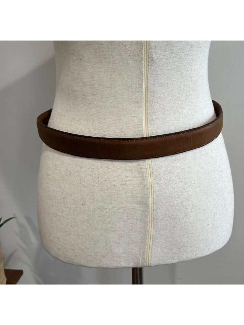 Resistol Western Brown Full Grain Leather Belt Women’s  M Silver Buckle 28”